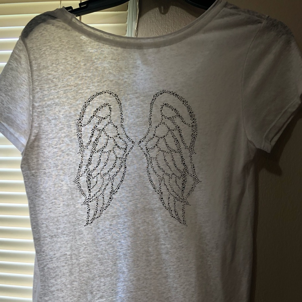 Victoria’s Secret embellished angel wings tee